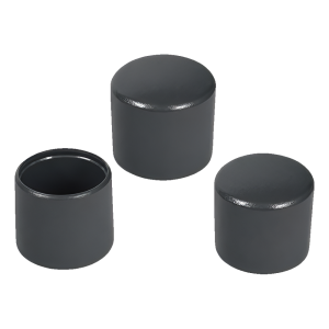 Embout extérieur pour tube rond Ø 8 mm, anthracite