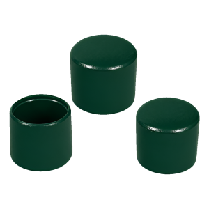 Embout extérieur pour tube rond Ø 12 mm, vert