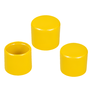 Embout extérieur pour tube rond Ø 25 mm, jaune