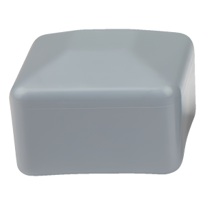 Capuchon pour poteau de clôture 60×60 mm, gris