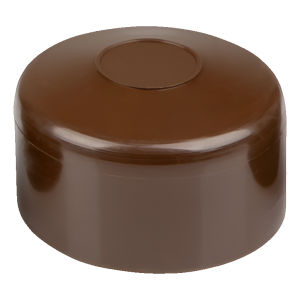 Capuchon pour poteau de clôture Ø 42 mm, marron