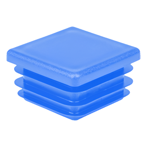 Bouchon pour tube carré 40×40 mm, bleu, RAL 5012