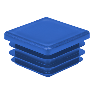 Bouchon pour tube carré 20×20 mm, bleu (RAL 5005)