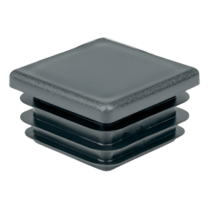 Bouchon pour tube carré 40×40 mm, anthracite, épaisseur de paroi 1,2–3,0 mm