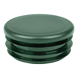 Bouchon pour tube rond 3" (Ø 88,9 mm), vert