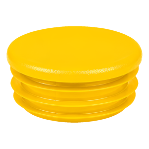 Bouchon pour tube rond Ø 20 mm, jaune (RAL 1017)