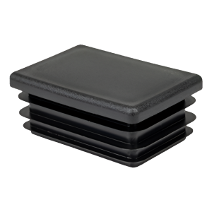 Bouchon pour tube rectangulaire 30×40 mm, noir