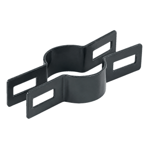 Collier intermédiaire de clôture pour poteau rond Ø 42 mm, anthracite (RAL 7016)