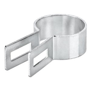 Collier d'extrémité pour clôture sur poteau rond Ø 48 mm, zingué
