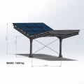 Carport Photovoltaïque pour 2 véhicules T 11,4m x 3,3m Abri Solaire GPV-101-08 (3)