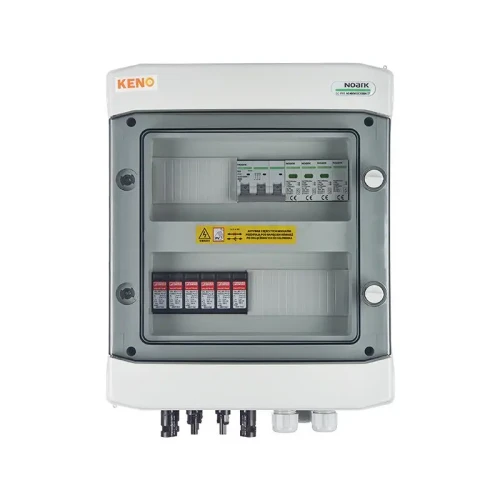 Boîte de jonction avec parafoudre DC + AC, 1000V type 1+2, 2 x chaîne PV, 2 x MPPT // ogr. AC type 1+2, 20A 3-F type SH-214 DCAC GPV-409-03