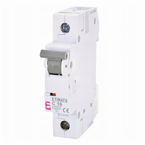 ETI Disjoncteur de surintensité B 16A 1P 6kA GPV-401-31
