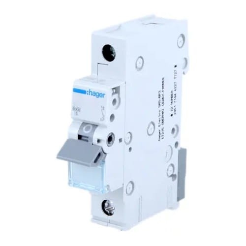 Hager Disjoncteur de surintensité B 6A 1P 6kA GPV-401-65