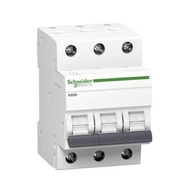 Schneider Electric Disjoncteur de surintensité B 16A 3P 6kA K60N-B16-3 Acti9 GPV-401-74