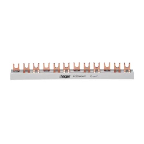 Hager Bus de jonction 57mod 10mm2 GPV-401-80