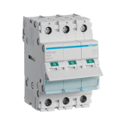 Hager Interrupteur-sectionneur triphasé 3P 40A 400V AC GPV-401-95