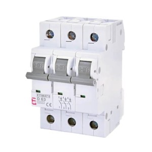 ETI Disjoncteur de surintensité C 20A 3P 6kA