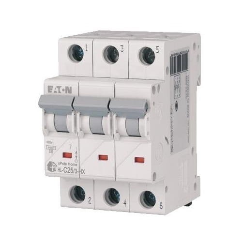 Eaton Disjoncteur de surintensité C 25A 3p 6kA GPV-401-99