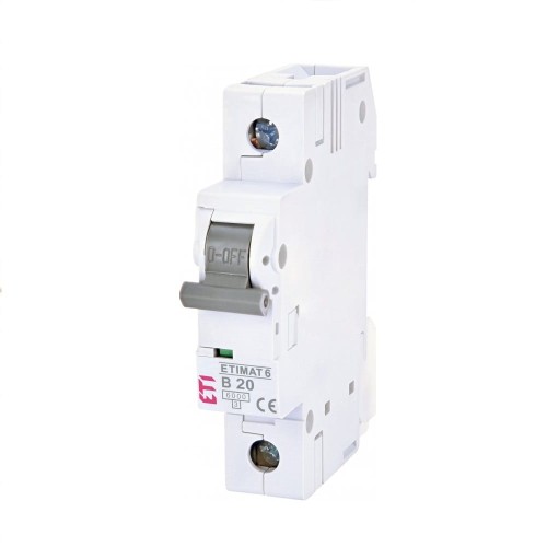 ETI Disjoncteur de surintensité B 20A 1P 6kA GPV-401-126