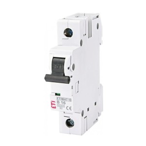 ETI Disjoncteur de surintensité B 16A 1P 10kA