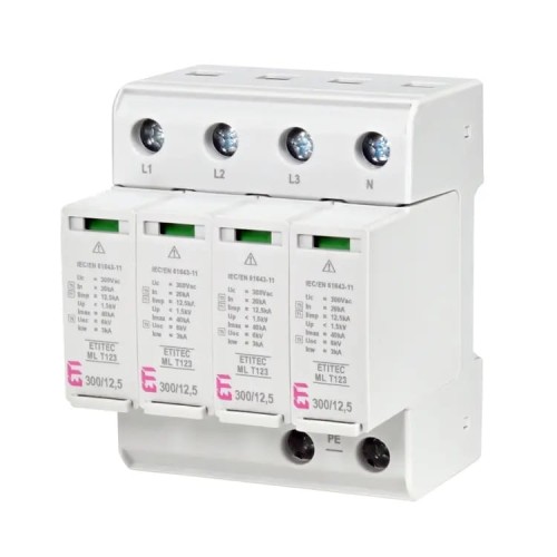 ETI Parafoudre Type 1+2+3 (B+C+D) 4P 20kA 1.5kV GPV-401-141