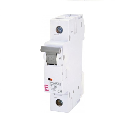 ETI Disjoncteur de surintensité C 16A 1P 6kA GPV-401-147