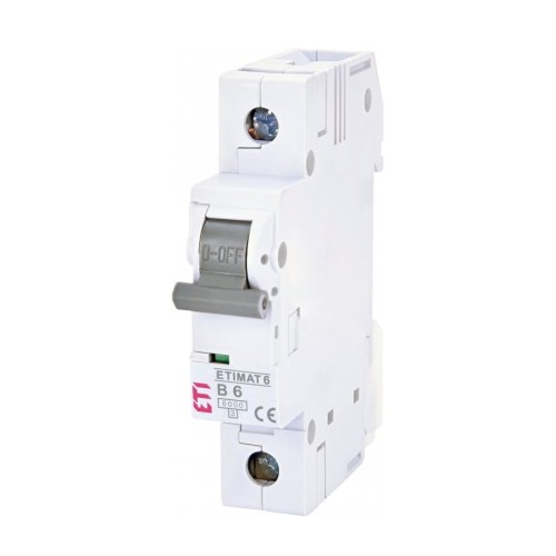 ETI Disjoncteur de surintensité B 6A 1P 6kA GPV-401-160