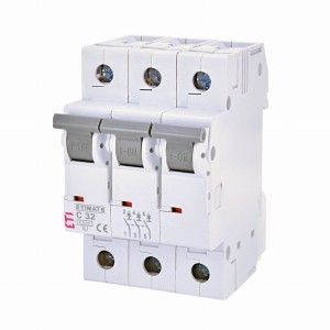 ETI Disjoncteur de surintensité C 32A 3P 6kA