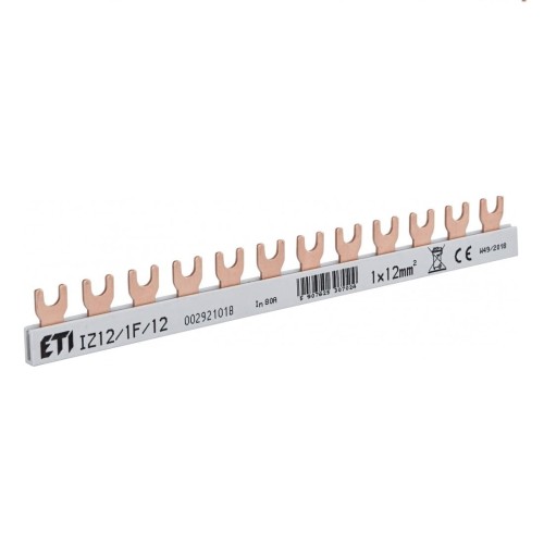 ETI Barre isolée IZ12 1F 12 80A GPV-401-174