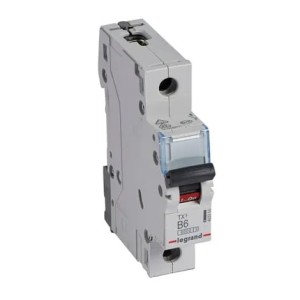 Legrand Disjoncteur de surintensité B 6A 1P 6kA S 301 TX3