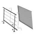 Balus 2 Kit de Montage Photovoltaïque pour Garde-Corps de Balcon XL GPV-200-02