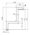 Pince d'extrémité - Trou M8 - Aluminium 6060 - H32 PV-03-03 (2)