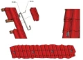 Crochet de toit S 450 Réglable Fixation sur lattage PV-08-07 (3)
