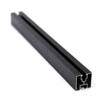 Profilé aluminium 40x40 mm 221 cm pour boulons hexagonaux anodisé