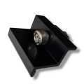 Pince d'extrémité 30mm avec vis et insert - Peint en noir PV-03-23