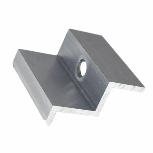 Pince d'extrémité - Trou M8 - Aluminium 6060 - H40 PV-03-09