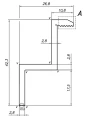 Pince d'extrémité - Trou M8 - Aluminium 6060 - H40 PV-03-09 (2)