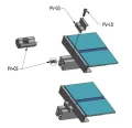 Pince d'extrémité - Trou M8 - Aluminium 6060 - H32 PV-03-03 (4)