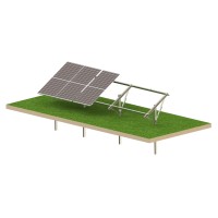 Kit solaire T1V Strong – structure PV au sol pour 6 panneaux