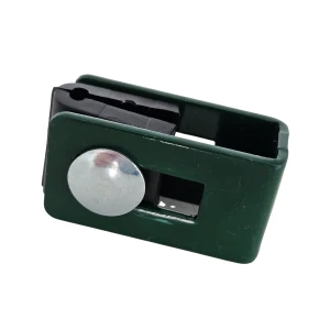 Collier universel support fixation pour panneaux de clôture vert