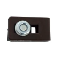 Collier universel support connecteur pour panneaux de clôture brun GPV-700-20 (2)