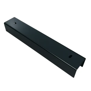 Profil en U connecteur support pour soubassement 300x50 noir