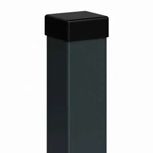 Poteau de clôture 80x80x2 mm, longueur 2,4 m, gris anthracite