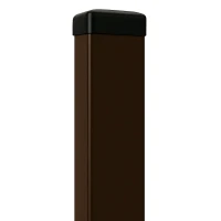 Poteau de clôture 60x40x1,2 mm, longueur 2,4 m, marron