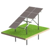 Kit solaire N2V Ultra Strong – structure photovoltaïque au sol pour 4 panneaux