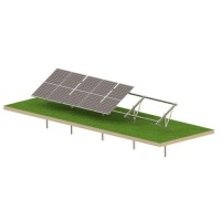 Kit solaire T1V Strong – structure photovoltaïque au sol pour 8 panneaux