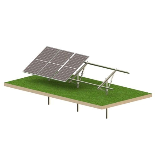Kit solaire T1V Light structure au sol pour 6 panneaux PV GPV-T1V-L6 (1)