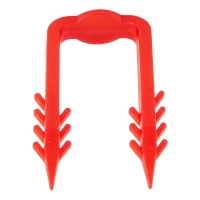 Agrafe a un doigt rouge 50mm 250 pcs