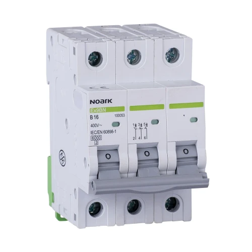 Disjoncteur de protection de circuit 6 kA, ch-ka B, 16 A, 3 pôles PV-200-100053