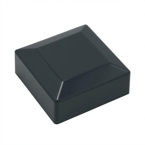 Capuchon cache embout pour poteau de clôture 80x80 graphite 000-131 (1)